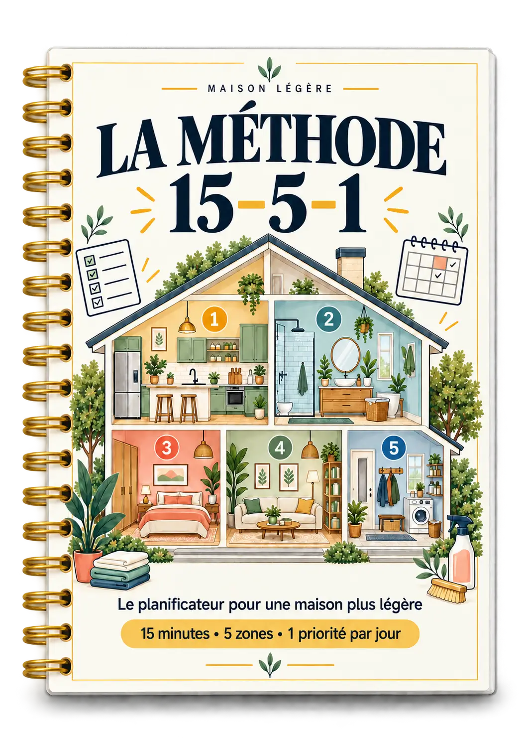 Planificateur principal La Méthode 15–5–1 pour une maison plus légère